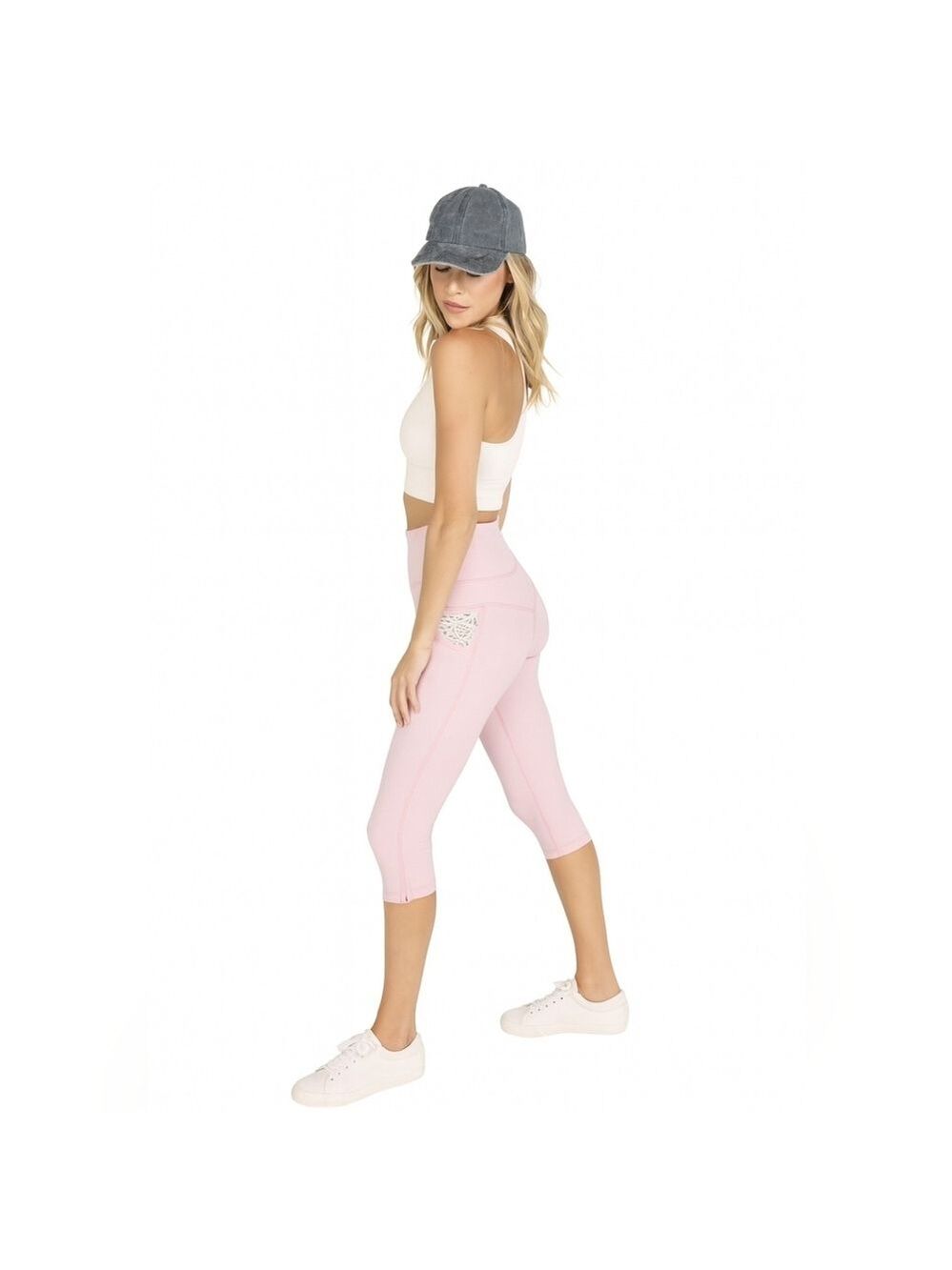 Free People Down To Earth Crop Legging in Peony
